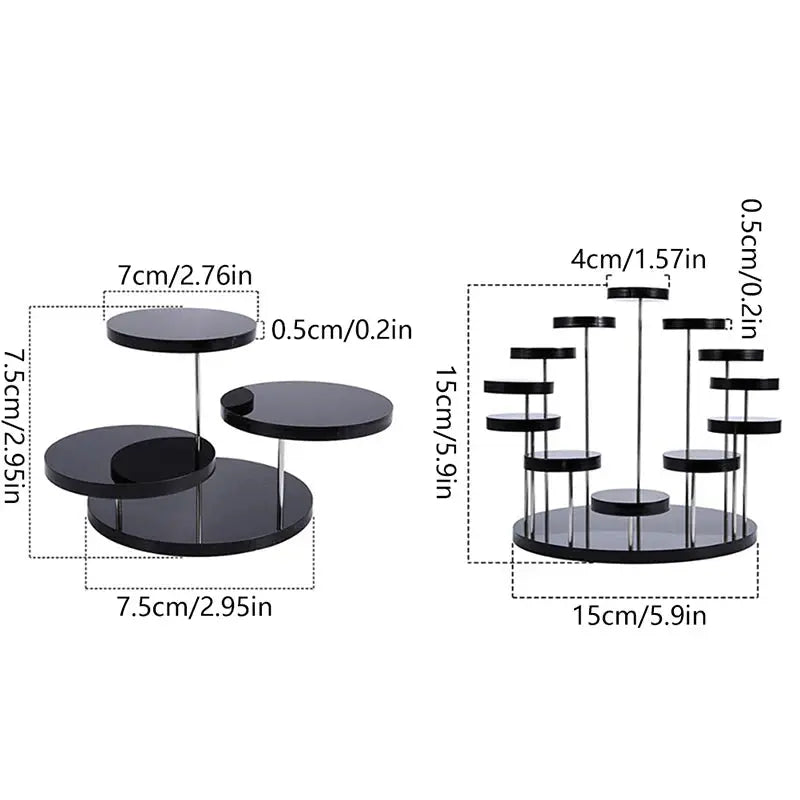 Cupcake Stand Acrylic Display Stand For jewelry Cake Dessert Rack Party Decor upscaleclicks