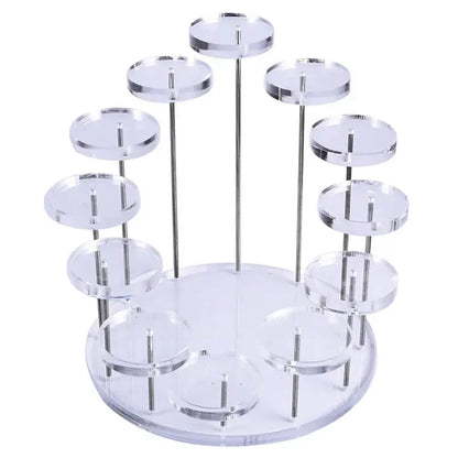 Cupcake Stand Acrylic Display Stand For jewelry Cake Dessert Rack Party Decor upscaleclicks