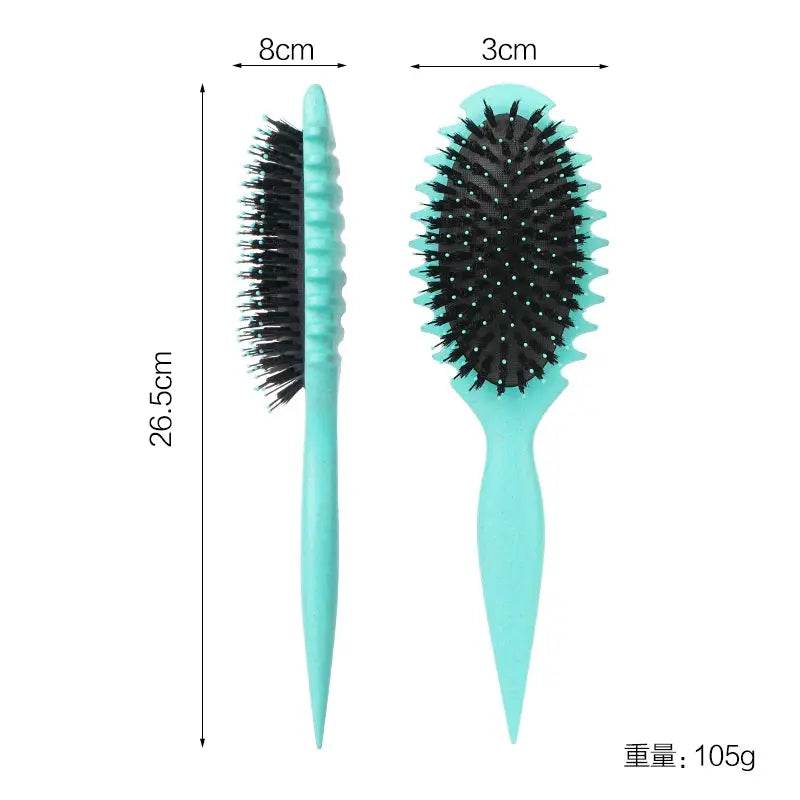 Curls Define Brush Boar Bristle Elliptic Detangling Hair Brush Tangled  Hair Comb Shaping Defining Curls Barber Styling Tools upscaleclicks