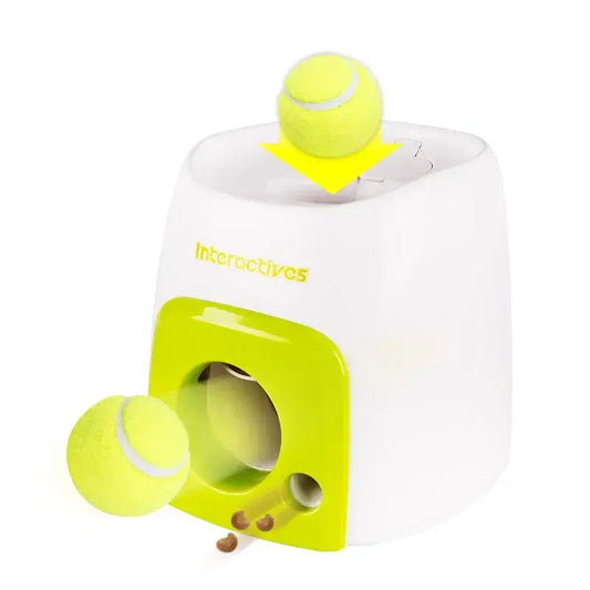 Dog Tennis Ball Launcher Dogs Chase Automatic Toys Food Reward Machine Smart Feeder Throwing Mmachine Pet Ball Thrower upscaleclicks