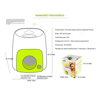 Dog Tennis Ball Launcher Dogs Chase Automatic Toys Food Reward Machine Smart Feeder Throwing Mmachine Pet Ball Thrower upscaleclicks