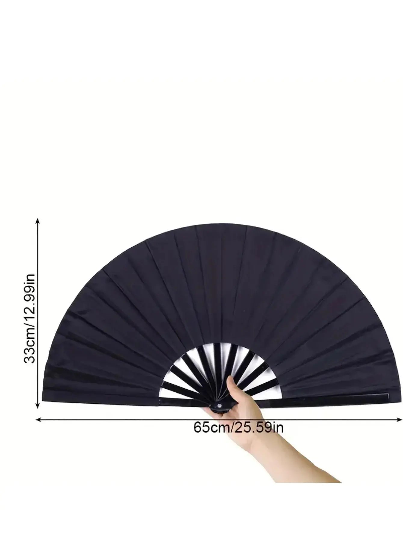 Double-Sided Plastic Kung Fu Folding Handhold Fan Lightweight Tai Chi Martial Arts Prop Classic Chinese Cultural Accessory upscaleclicks