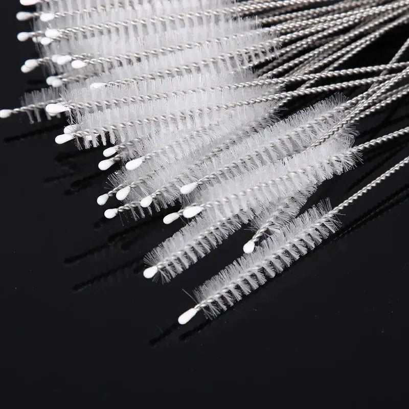 Drinking Straw Cleaning Brush Kit Reusable Tube Pipe Cleaner Nylon Stainless Steel Long Cleaning Brushes for Baby Cup Bottles upscaleclicks