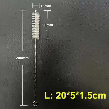 Drinking Straw Cleaning Brush Kit Reusable Tube Pipe Cleaner Nylon Stainless Steel Long Cleaning Brushes for Baby Cup Bottles upscaleclicks