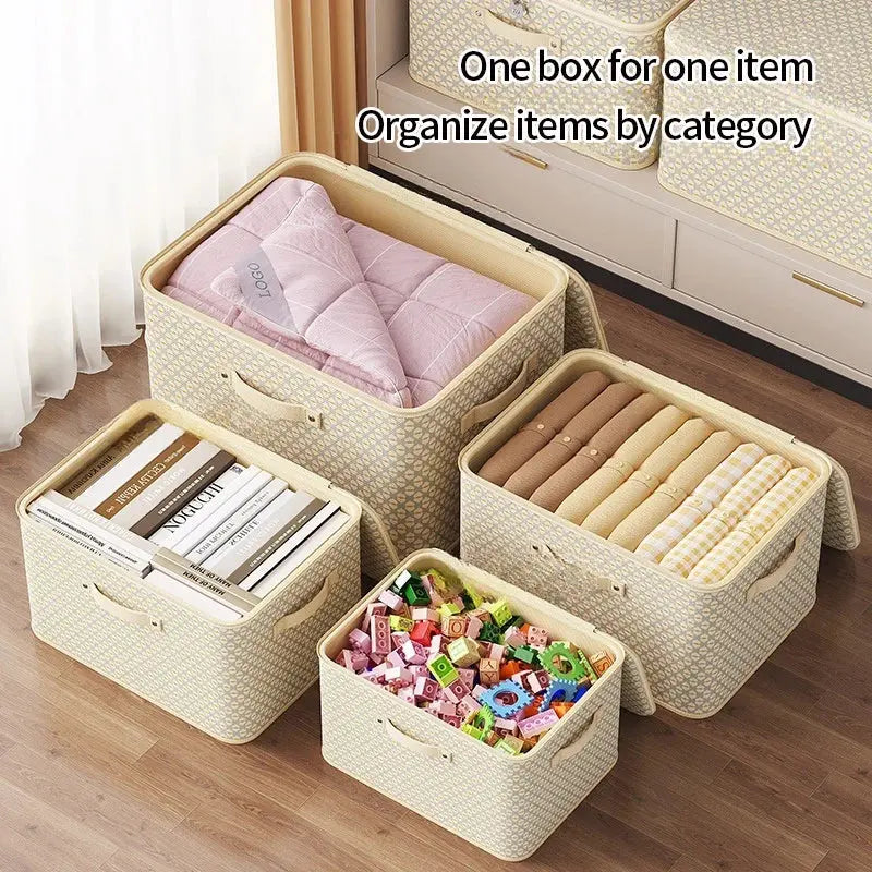 Dust-Proof Quilt Storage Bag Clothing Storage Bag with Zipper Large Capacity Foldable Luggage Moving Packing Bag with Handle upscaleclicks