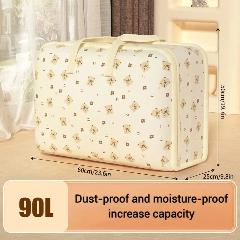 Dust-Proof Quilt Storage Bag Clothing Storage Bag with Zipper Large Capacity Foldable Luggage Moving Packing Bag with Handle upscaleclicks