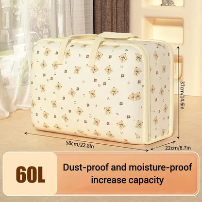 Dust-Proof Quilt Storage Bag Clothing Storage Bag with Zipper Large Capacity Foldable Luggage Moving Packing Bag with Handle upscaleclicks