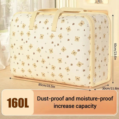 Dust-Proof Quilt Storage Bag Clothing Storage Bag with Zipper Large Capacity Foldable Luggage Moving Packing Bag with Handle upscaleclicks