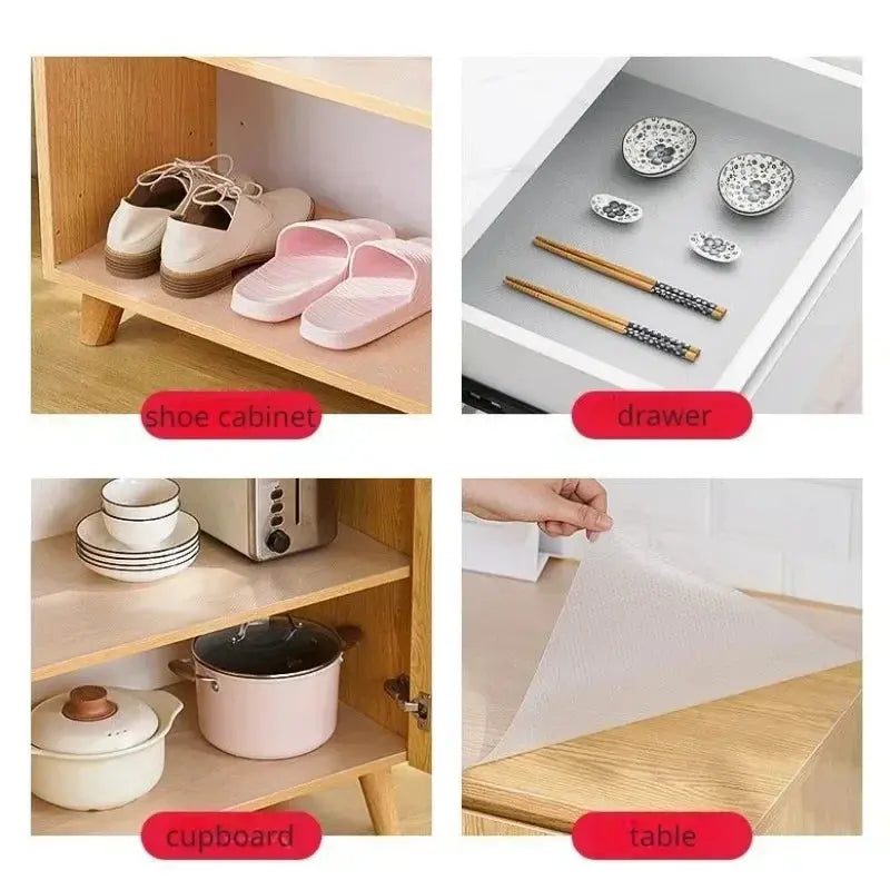 EVA Cabinet Mat Cabinet Liner Reusable Drawer Liners Non-slip Refrigerator Mat Fridge Waterproof Moisture-proof Drawer Mat upscaleclicks