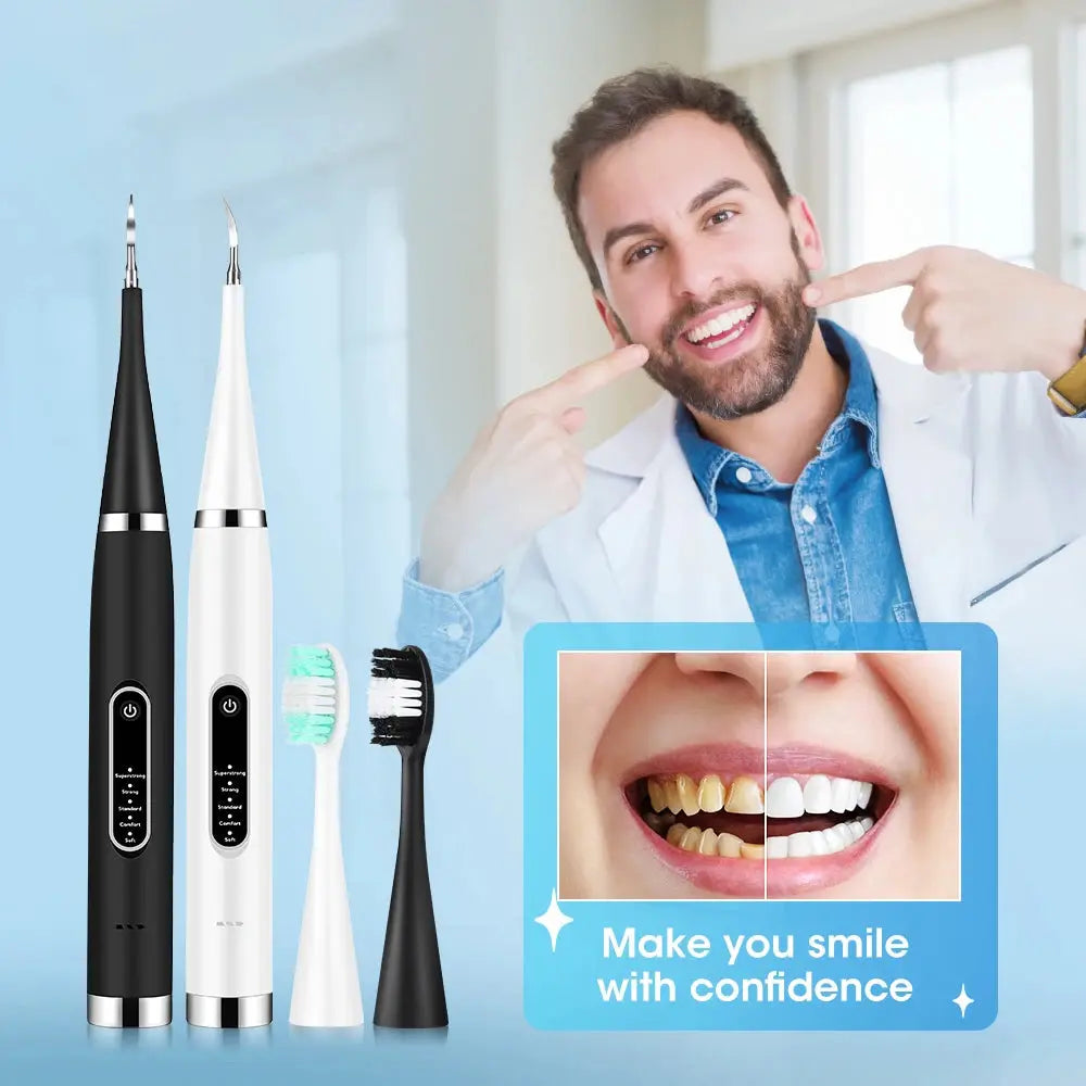 Electric Dental Scaler Calculus Remover Teeth Plaque Cleaner Teeth Whitening Dental Stone Removal 1pc Toothbrush head Oral Care upscaleclicks