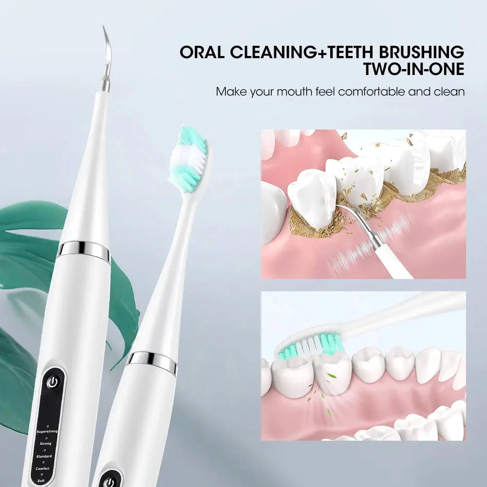 Electric Dental Scaler Calculus Remover Teeth Plaque Cleaner Teeth Whitening Dental Stone Removal 1pc Toothbrush head Oral Care upscaleclicks