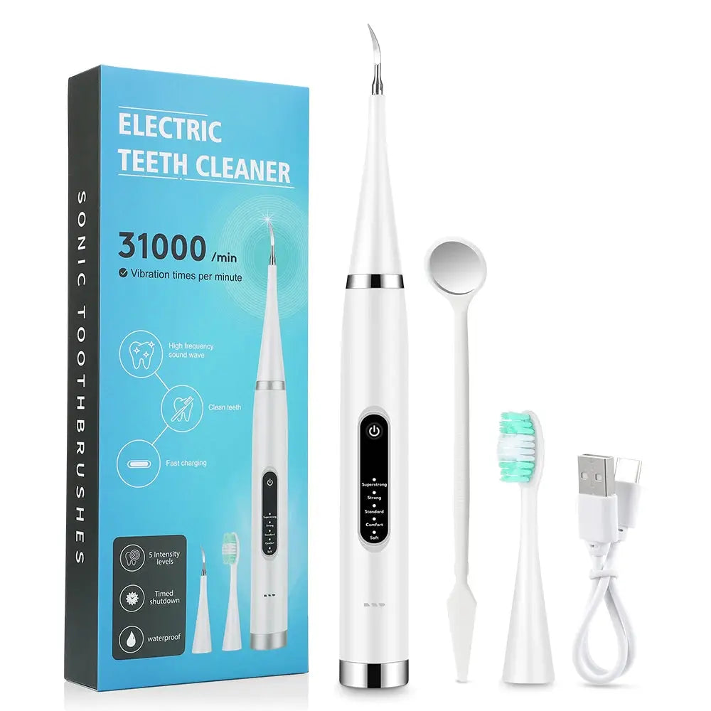 Electric Dental Scaler Calculus Remover Teeth Plaque Cleaner Teeth Whitening Dental Stone Removal 1pc Toothbrush head Oral Care upscaleclicks