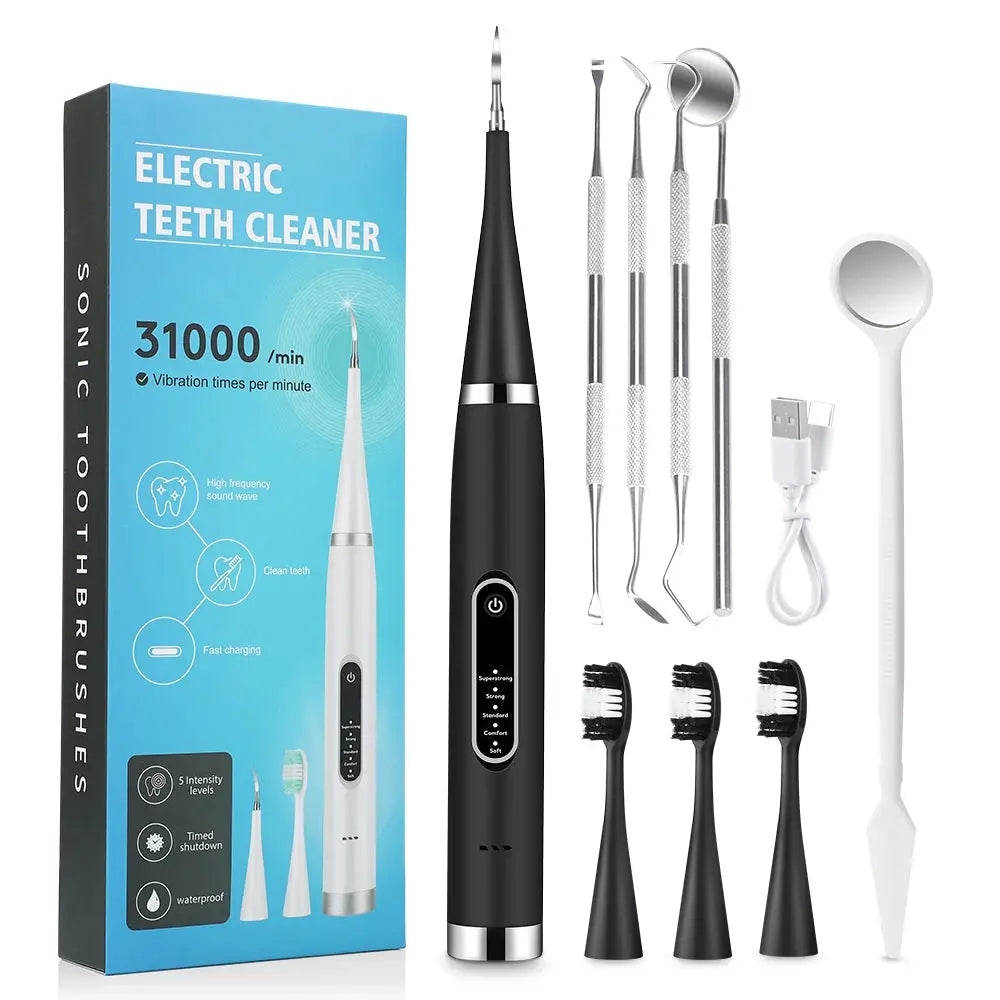Electric Dental Scaler Calculus Remover Teeth Plaque Cleaner Teeth Whitening Dental Stone Removal 1pc Toothbrush head Oral Care upscaleclicks