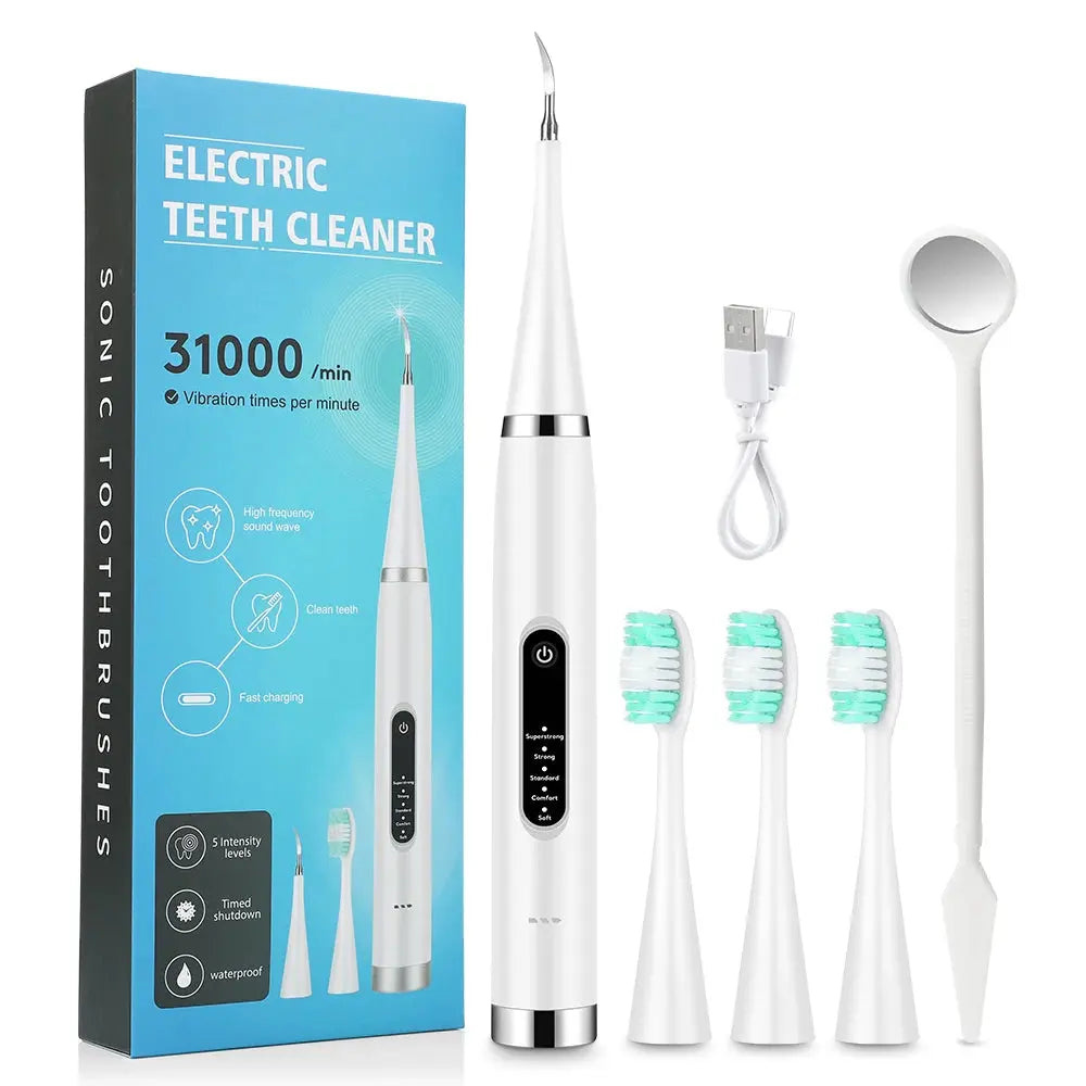Electric Dental Scaler Calculus Remover Teeth Plaque Cleaner Teeth Whitening Dental Stone Removal 1pc Toothbrush head Oral Care upscaleclicks