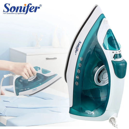 Electric Iron Portable Mini Garment Steamer Steam Iron For Clothing Iron Adjustable Ceramic Soleplate Iron For Ironing Sonifer upscaleclicks