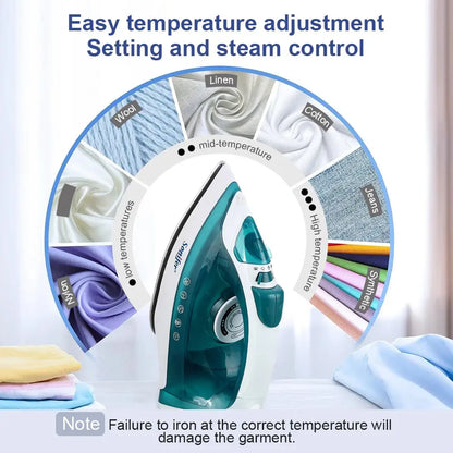 Electric Iron Portable Mini Garment Steamer Steam Iron For Clothing Iron Adjustable Ceramic Soleplate Iron For Ironing Sonifer upscaleclicks
