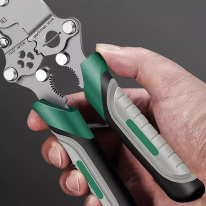 Electrician Wire Crimper Peeler Pliers Cables Stripping multifunctional Press Plier Terminal Crimping Gross Side Cutting Tool upscaleclicks
