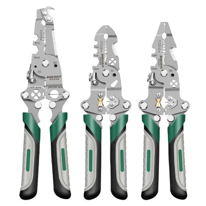 Electrician Wire Crimper Peeler Pliers Cables Stripping multifunctional Press Plier Terminal Crimping Gross Side Cutting Tool upscaleclicks