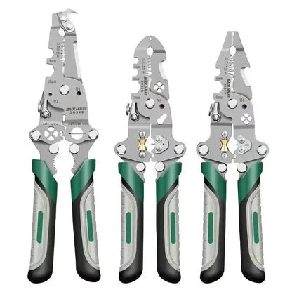 Electrician Wire Crimper Peeler Pliers Cables Stripping multifunctional Press Plier Terminal Crimping Gross Side Cutting Tool upscaleclicks