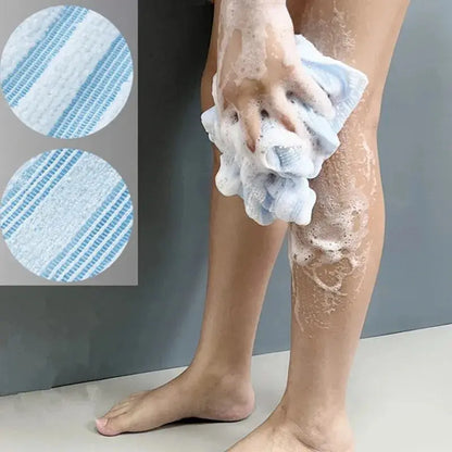 Exfoliating Washcloth Back Scrubber for Shower for Men Silver-ion Multi-Function Foam Bath Towel Ultra-Long Exfoliating Towels upscaleclicks