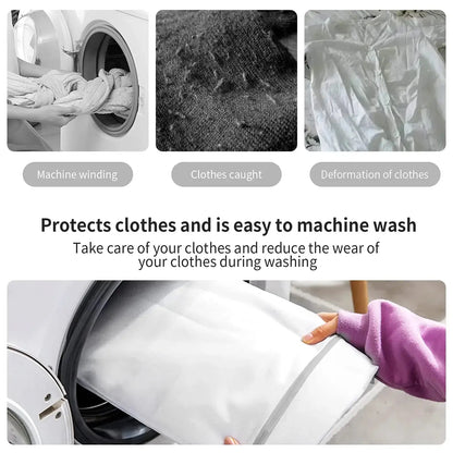Fine Net Laundry Bag Clothing Care Washing Machines Dirty Laundry Basket Travel Shoes Mesh Bags Woman Bra Clothes Organizer upscaleclicks