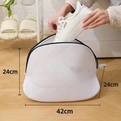 Fine Net Laundry Bag Clothing Care Washing Machines Dirty Laundry Basket Travel Shoes Mesh Bags Woman Bra Clothes Organizer upscaleclicks