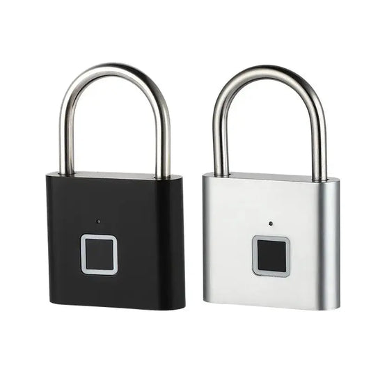 Fingerprint Padlock Locker Lock Smart Pad Lock Waterproof Small Portable Padlock with USB Charging for Locker   Luggage Suitcas upscaleclicks