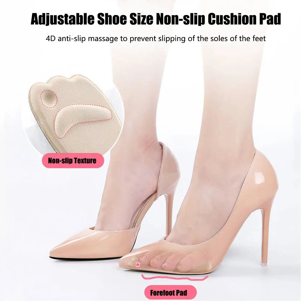 Forefoot Insert Cushion Pads for Women Shoes Anti slip Silicone Foot Pain Relief Pads for High Heels Sandals Gel Shoe Insoles upscaleclicks