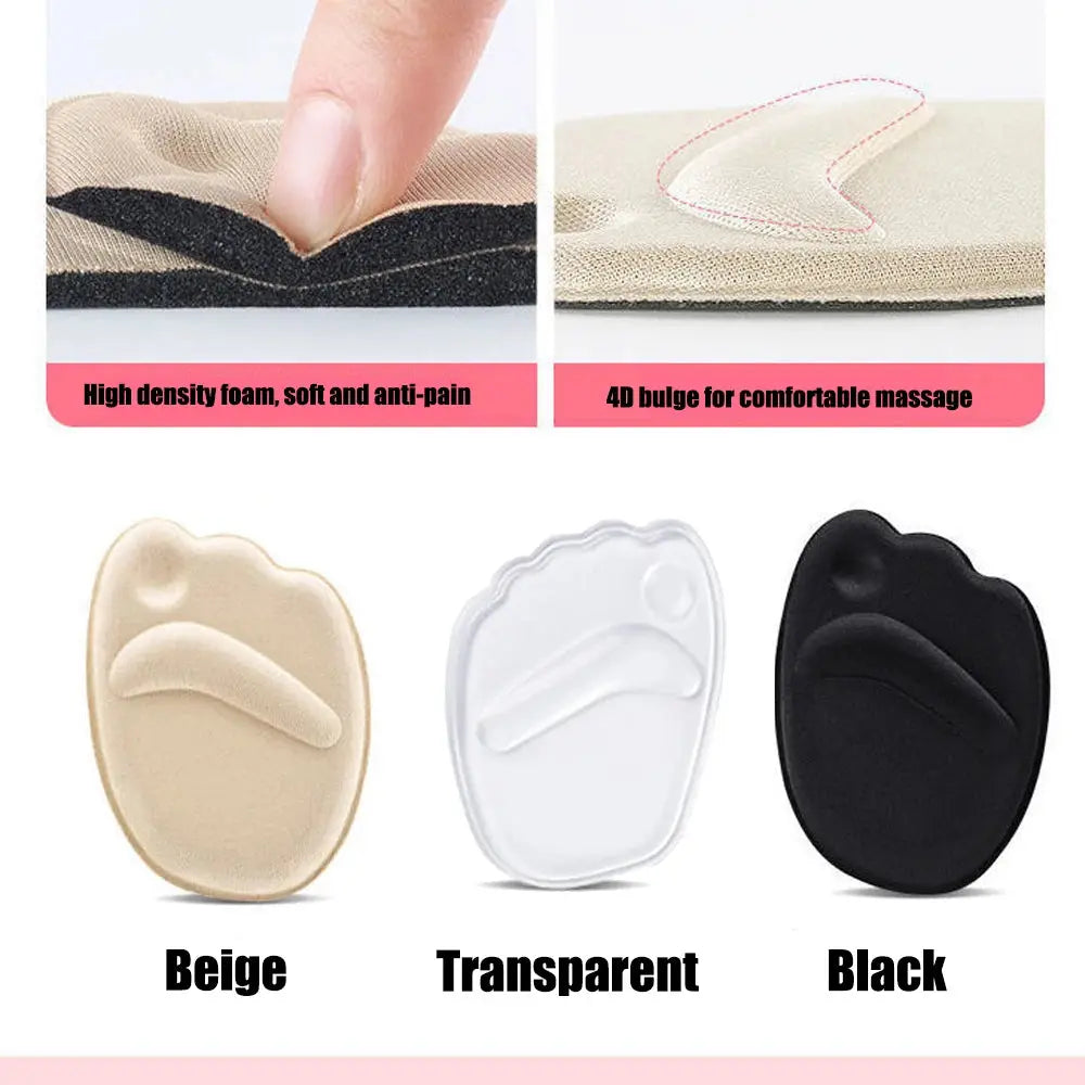 Forefoot Insert Cushion Pads for Women Shoes Anti slip Silicone Foot Pain Relief Pads for High Heels Sandals Gel Shoe Insoles upscaleclicks