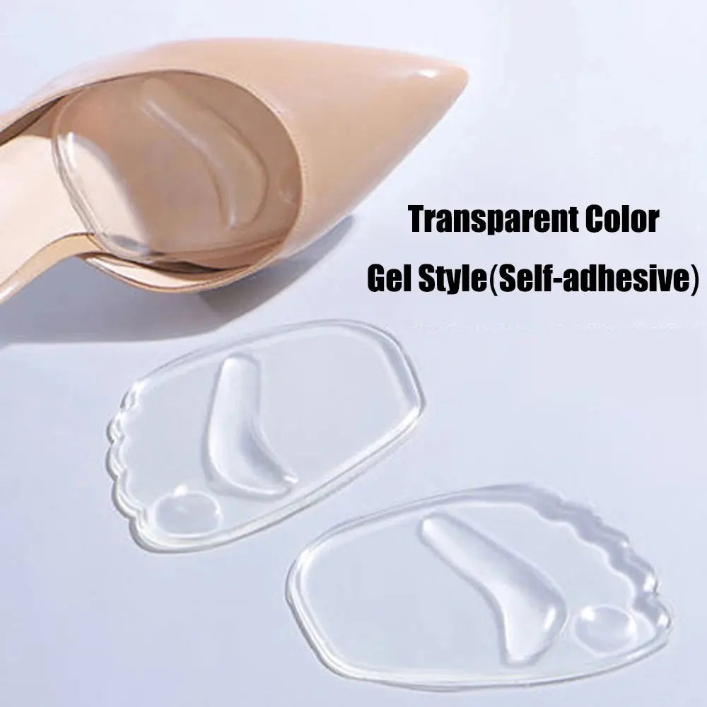 Forefoot Insert Cushion Pads for Women Shoes Anti slip Silicone Foot Pain Relief Pads for High Heels Sandals Gel Shoe Insoles upscaleclicks