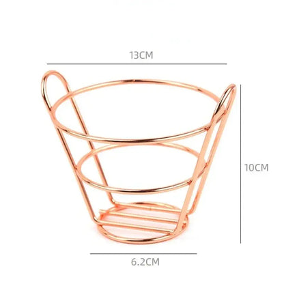 French Fries Basket Snack Bucket Chip Fried Chicken Storage Basket Food Frying Basket Oil Strainer Creative Tableware Container upscaleclicks