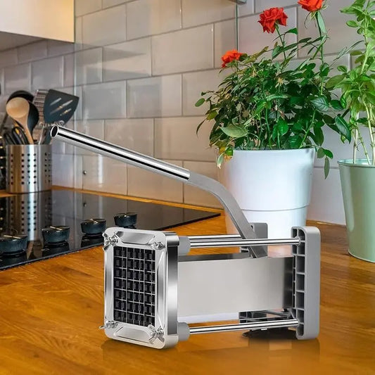 French Fry Cutter, Sopito Professional Potato Cutter Stainless Steel with 1/2-Inch Blade Great for Potatoes Carrots Cucumbers