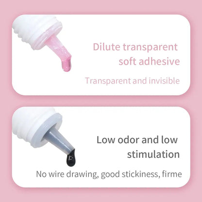 GLAMLASH 0.3-2 Sec Dry Eyelash Extension Glue Individual False Lashes Black Adhesive Kit for Professional Use upscaleclicks