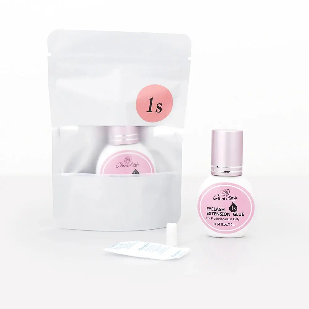 GLAMLASH 0.3-2 Sec Dry Eyelash Extension Glue Individual False Lashes Black Adhesive Kit for Professional Use upscaleclicks