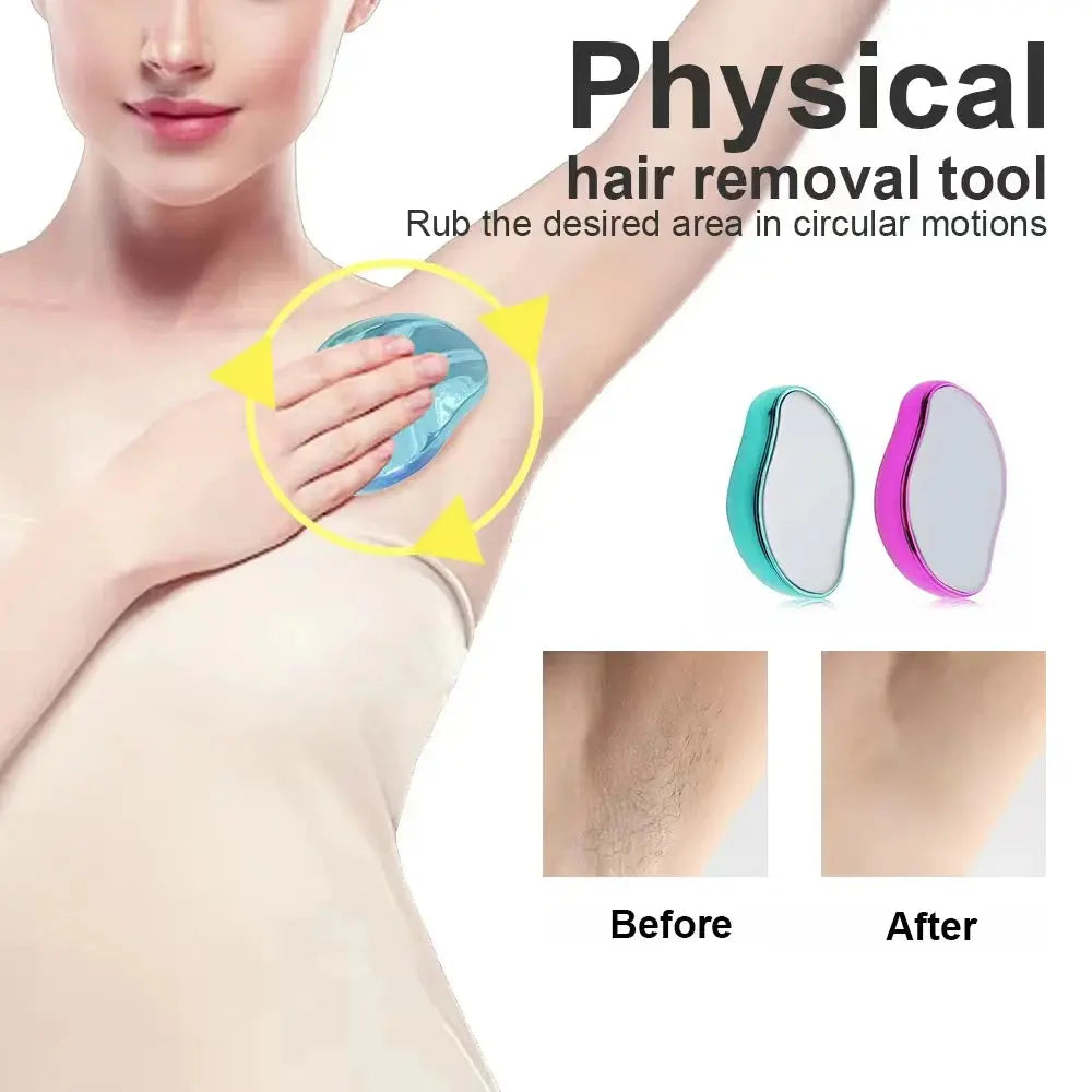 Hair Removal Physical Epilators Crystal Hair Eraser Safe Easy Cleaning Reusable Body Smooth Beauty Depilation Tools upscaleclicks