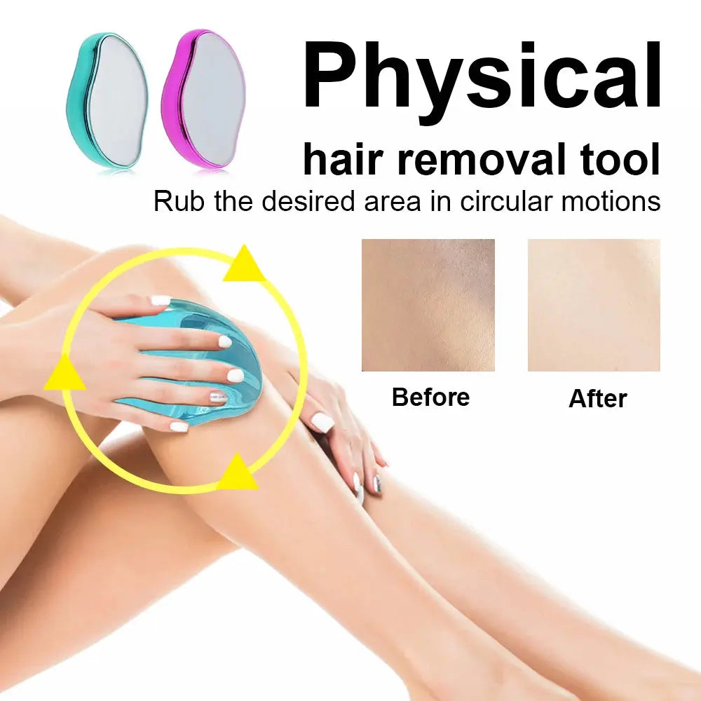 Hair Removal Physical Epilators Crystal Hair Eraser Safe Easy Cleaning Reusable Body Smooth Beauty Depilation Tools upscaleclicks