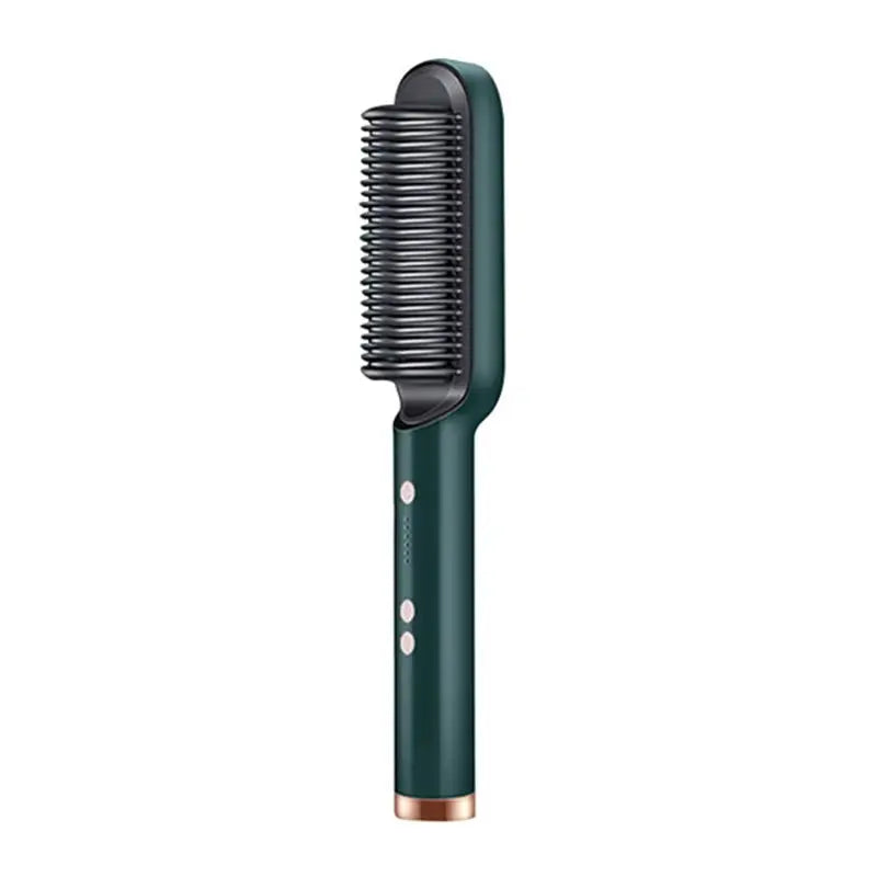 Hair Straightener Ceramic Hot Comb 2 in 1 Electric Straighten Hair Brush Negative Ion Fast Heating Styling Tool ﻿