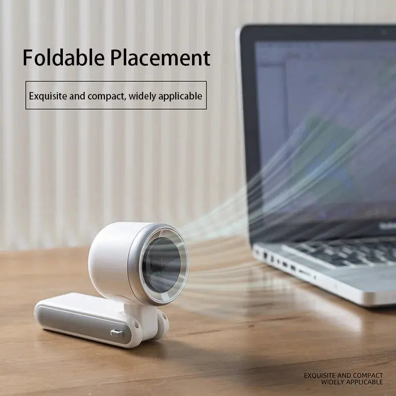Hanging Neck Outdoor 180 Degree Folding Desktop Mini Electric Fan Hand-held Folding High-speed Powerful Turbo Fan 2025 upscaleclicks