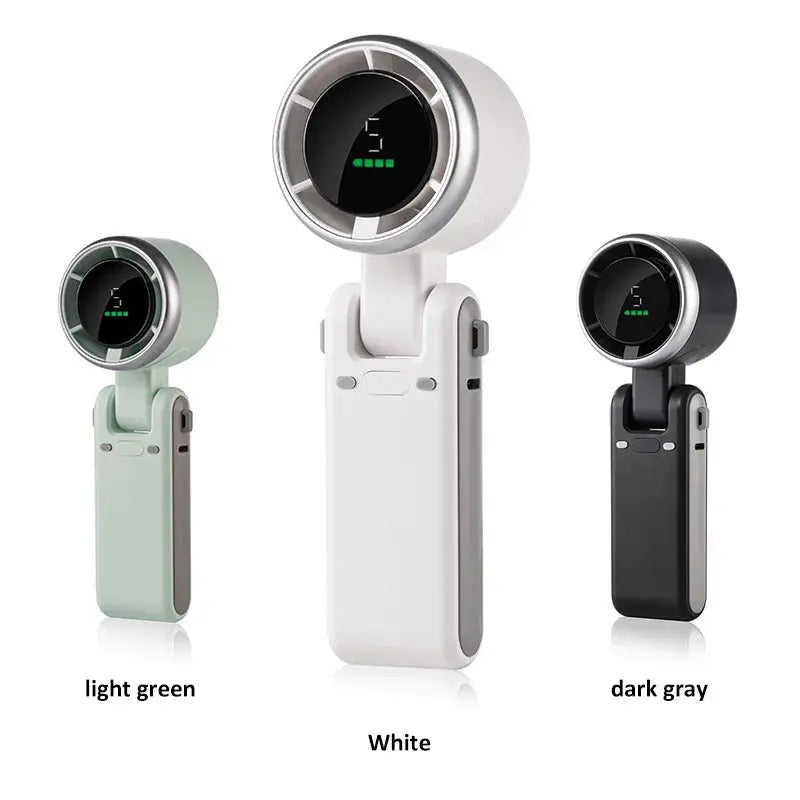 Hanging Neck Outdoor 180 Degree Folding Desktop Mini Electric Fan Hand-held Folding High-speed Powerful Turbo Fan 2025 upscaleclicks