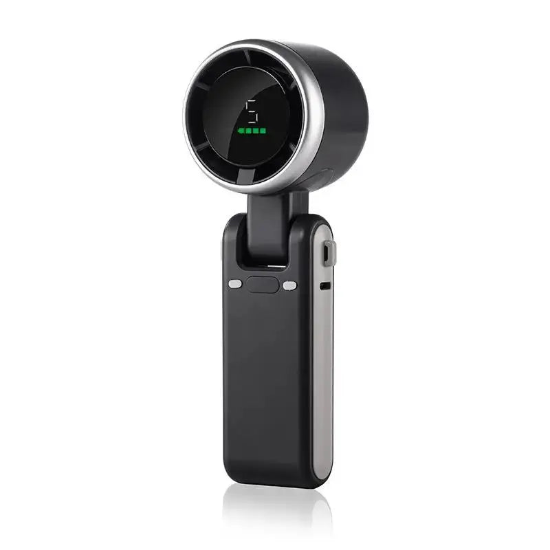 Hanging Neck Outdoor 180 Degree Folding Desktop Mini Electric Fan Hand-held Folding High-speed Powerful Turbo Fan 2025 upscaleclicks