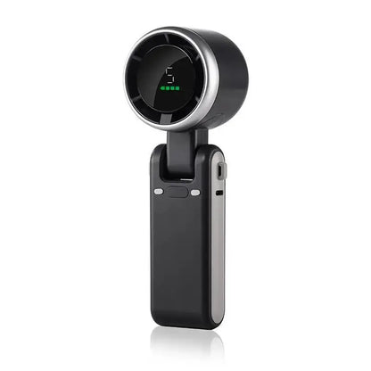 Hanging Neck Outdoor 180 Degree Folding Desktop Mini Electric Fan Hand-held Folding High-speed Powerful Turbo Fan 2025 upscaleclicks