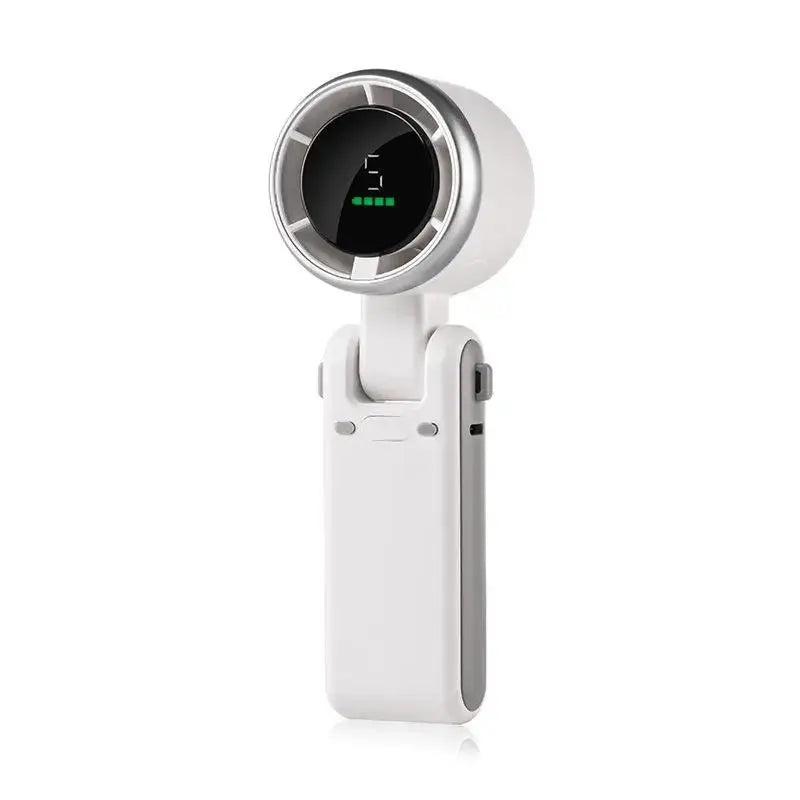 Hanging Neck Outdoor 180 Degree Folding Desktop Mini Electric Fan Hand-held Folding High-speed Powerful Turbo Fan 2025 upscaleclicks