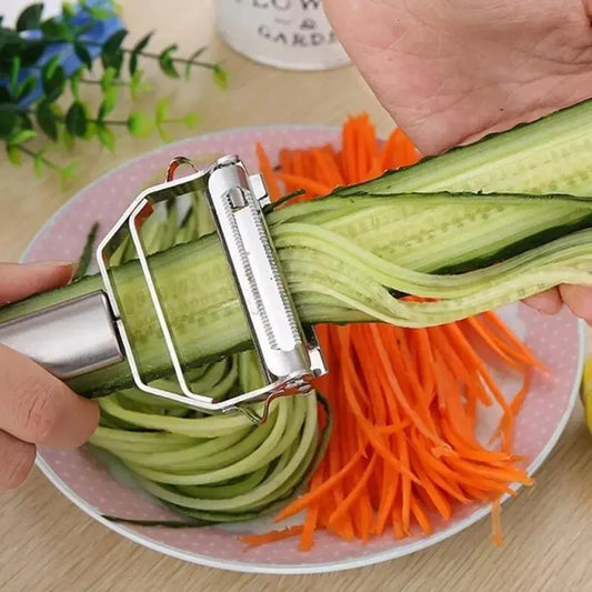 High Quality Stainless Steel Potato Cucumber Carrot Grater Julienne Peeler Vegetables Fruit Peeler Vegetable Slicer upscaleclicks