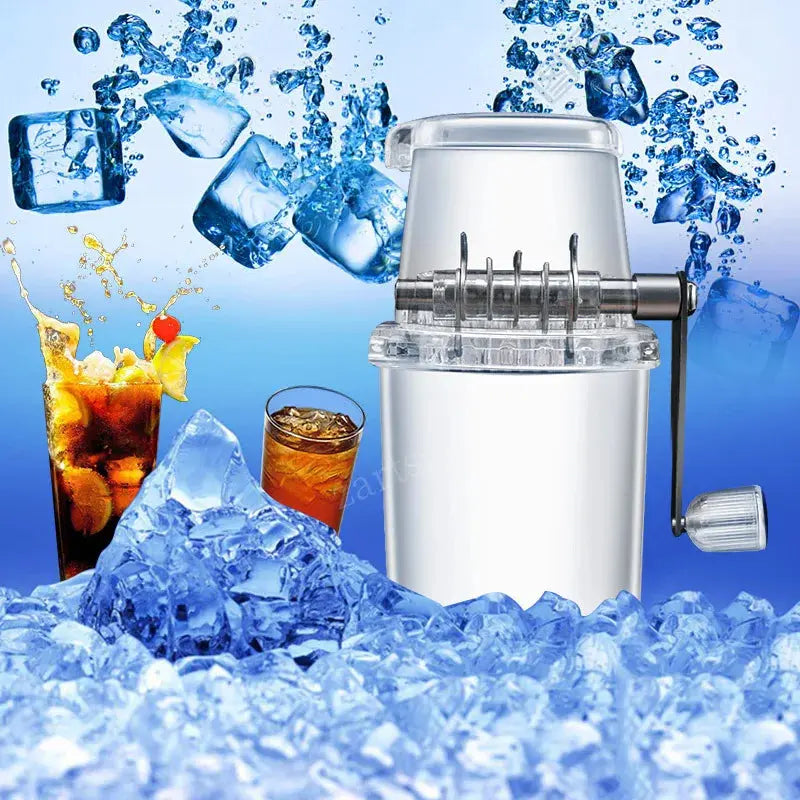 Home Manual Ice Crusher Multi-function Hand Shaved Ice Machine Ice Chopper Kitchen Bar Ice Blenders Tools upscaleclicks