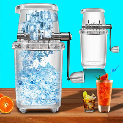 Home Manual Ice Crusher Multi-function Hand Shaved Ice Machine Ice Chopper Kitchen Bar Ice Blenders Tools upscaleclicks