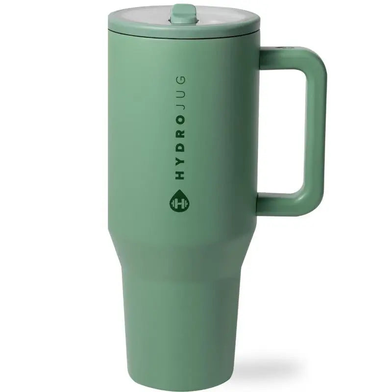 Hydrojug Traveler | Leak-Proof Insulated Tumbler with Flip Straw & Cup Holder Fit Flasks Lid