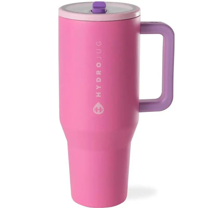 Hydrojug Traveler | Leak-Proof Insulated Tumbler with Flip Straw & Cup Holder Fit Flasks Lid