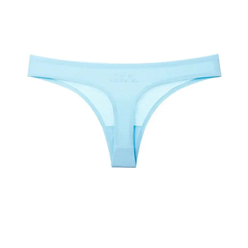 Ice Silk Leopard Women Panties Sexy G String Thong Seamless Underwear T Back Candy Color Girls Briefs Underpants Plus Size M-XXL upscaleclicks