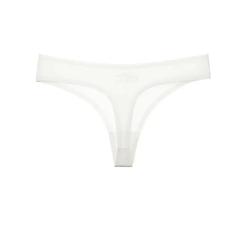 Ice Silk Leopard Women Panties Sexy G String Thong Seamless Underwear T Back Candy Color Girls Briefs Underpants Plus Size M-XXL upscaleclicks