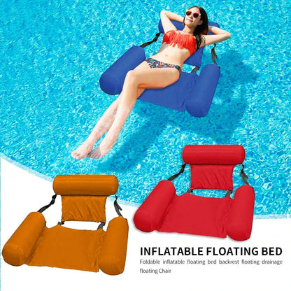 Inflatable Mattresses Water Swimming Pool Accessories Hammock Lounge Chairs Pool Float Water Sports Toys Float Mat Pool Toys upscaleclicks